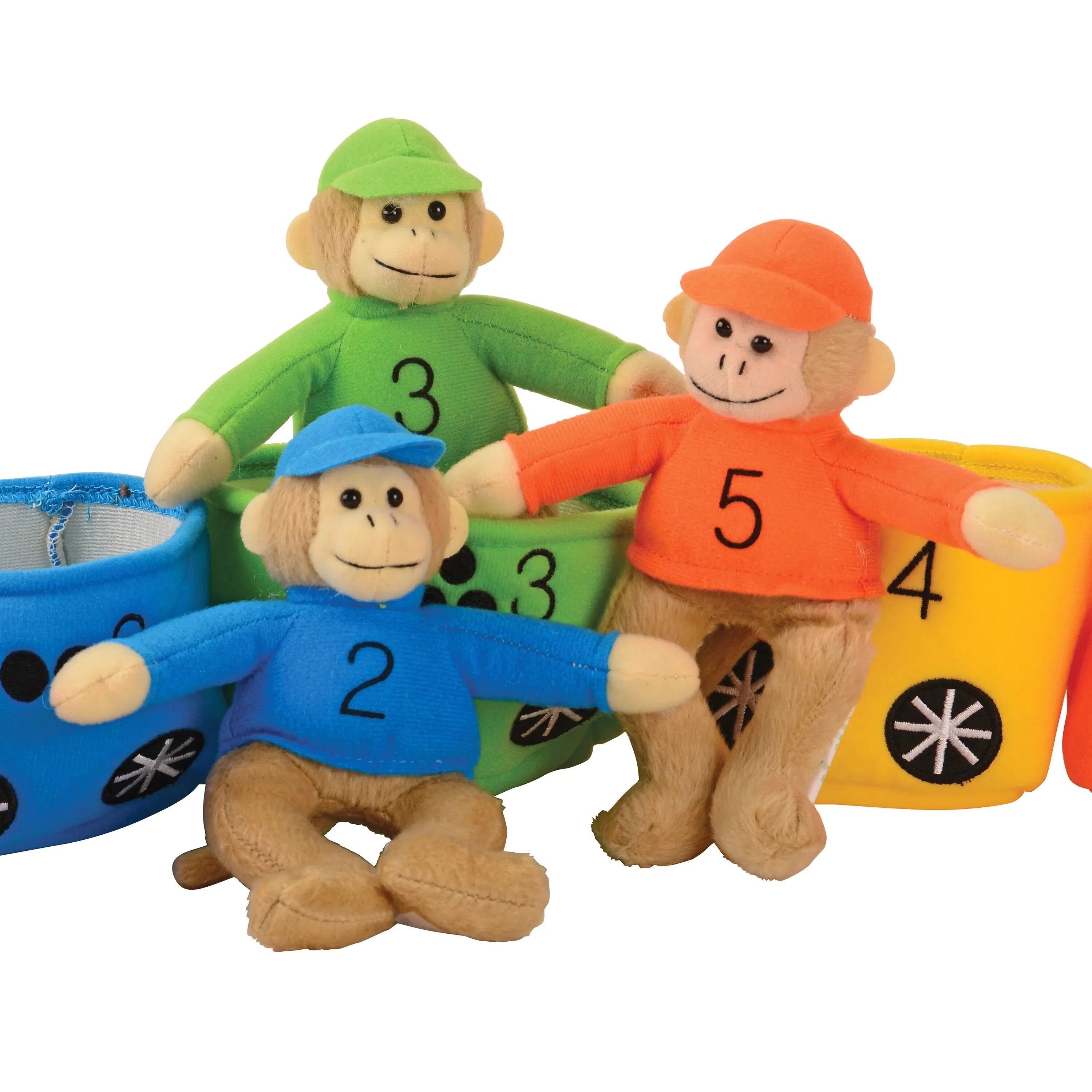 Colorful Monkey And Car Digital Learning Toys