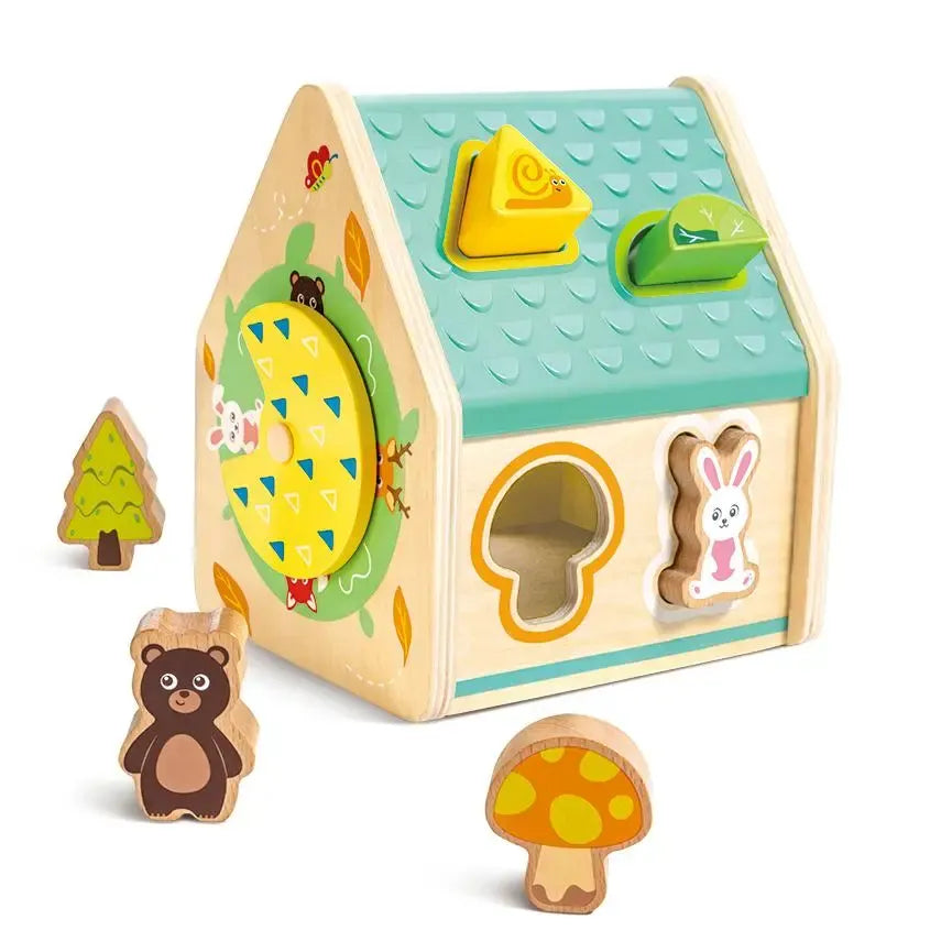 Multifunctional Sorting Shape Game House