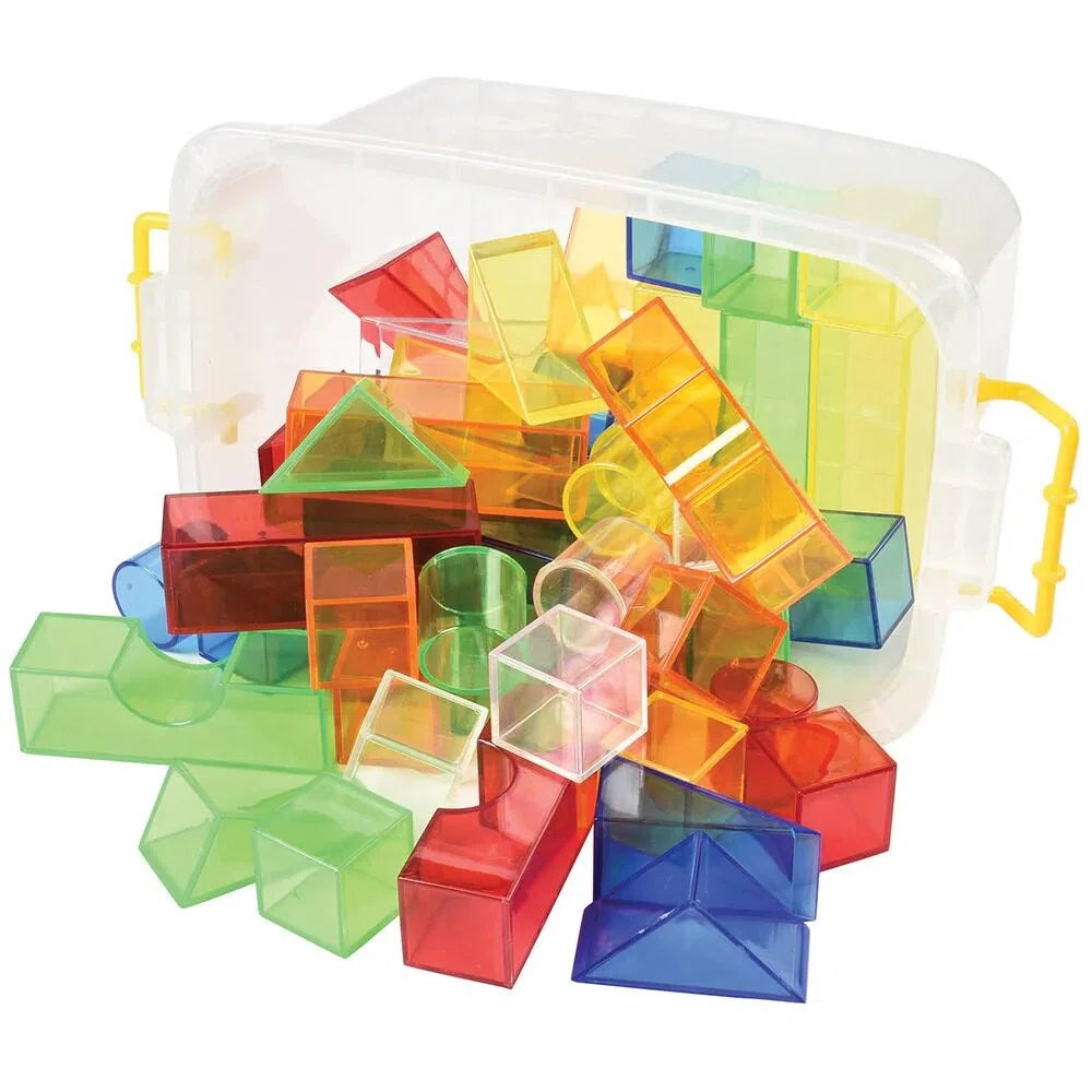 Translucent Rainbow Building Block Set